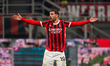 Theo Hernandez plays during the AC Milan against FC Inter match in Serie A at Stadio San S...
