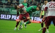Peter Pokorny participates in a match of the PKO BP Ekstraklasa between WKS Slask Wroclaw...