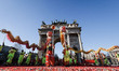 A moment of the parade for the celebrations of the Chinese New Year with the Dragon Dance...