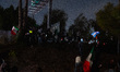 Anti-deportation protesters attempt to return to the freeway in East LA, but the LAPD quic...