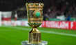  DFB Pokal throphy  during the DFB pokal quarter final match between VfB Stuttgart and FC...