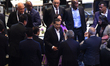 Reliance Industries chairman Mukesh Ambani attends the inauguration of the Bengal Global B...