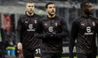 Theo Hernandez plays during the Coppa Italia match between AC Milan and AS Roma in Milano,...