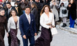 Alexia of Greece and Carlos Morales arrive for the wedding of Prince Nikolaos of Greece an...