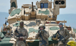 Members of the US Units ahead of the opening ceremony of the Exercise Noble Partner 16, a...