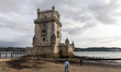 Belem Tower is seen in Lisbon, Portugal, on February 9, 2025. The tower symbolizes Portuga...