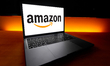 The Amazon logo, representing the American multinational technology company specializing i...