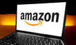 The Amazon logo, representing the American multinational technology company specializing i...