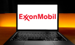 The Exxon Mobil Corporation logo, the American multinational oil and gas corporation and t...