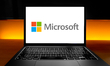 The Microsoft Corporation logo, the American multinational corporation and technology comp...