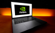 The Nvidia Corporation logo, the American multinational corporation and technology company...