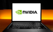 The Nvidia Corporation logo, the American multinational corporation and technology company...