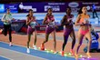 Several 3000-meter distance runners, including Diribe Welteji and Sofia Pace, participate...