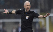 Match referee Richard Aspinall is seen during the Vanarama National League match between H...