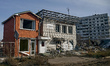 Buildings are damaged by Russian shelling in front-line Orikhiv, Polohy district, Zaporizh...