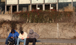 People experience a cold and sunny winter day in Ingolstadt, Upper Bavaria, Bavaria, Germa...