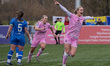 Blackburn Rovers Women's Lucy Newell celebrates after scoring to put them into a 1-0 lead...