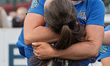Beth Hepple of Durham Women celebrates after scoring their winning goal in added time duri...