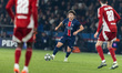 Joao Nevez of Paris Saint-Germain (PSG) participates in the UEFA Champions League 2nd leg...