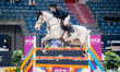 Zuzanna Sowinska from Poland competes in the CSI4*-W LF Small Tour competition during the...