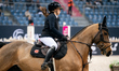 Vanessa Hajkova from the Czech Republic competes on Fanuatou De Kergane in the CSI4*-W LF...
