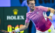 Jiri Lehecka of the Czech Republic competes in his semifinal match against Jack Draper of...