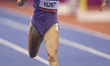 Amy Hunt (60m, Charnwood AC) participates in the Microplus UK Athletics Indoor Championshi...