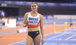 Abi Pawlett wins the 60m hurdles final during the Microplus UK Athletics Indoor Championsh...