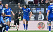 Juan Ignacio Brex of Italy celebrates after scoring the goal during the Guinness Six Natio...