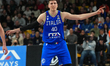 Luca Severini of Italy plays during the FIBA EuroBasket 2025 qualifiers match between Ital...