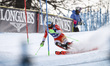 Anuk Braendli of team Switzerland competes in the Audi FIS Alpine Ski World Cup Women's Sl...