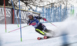 Nina O'Brien of Team USA competes in the Audi FIS Alpine Ski World Cup Women's Slalom in S...