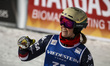 HURT A.J. of team USA celebrates during the Audi FIS Alpine Ski World Cup Women's Slalom i...