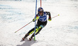 Lara Colturi of team Albania competes in the Audi FIS Alpine Ski World Cup Women's Slalom...