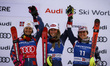 SHIFFRIN Mikaela of team USA, LJUTIC Zrinka of team Croatia, and MOLTZAN Paula of team USA...