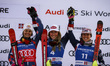 SHIFFRIN Mikaela of team USA, LJUTIC Zrinka of team Croatia, and MOLTZAN Paula of team USA...