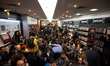 People of 'Nuit Debout' (Up all night), DAL (right to housing) occupy a FNAC store in a fe...