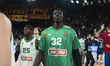 Wenyen Gabriel of Panathinaikos AKTOR Athens stands at the end during the Turkish Airlines...