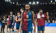 Kevin Punter, #0 of FC Barcelona, stands at the end during the Turkish Airlines EuroLeague...