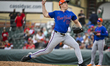 In Jupiter, Florida, on February 24, 2025, New York Mets #94 Blade Tidwell delivers a pitc...