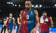 Kevin Punter, #0 of FC Barcelona, stands at the end during the Turkish Airlines EuroLeague...