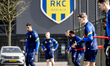 RKC midfielder Mohamed Ihattaren participates in the training of RKC Waalwijk in Waalwijk,...