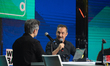 Nicola Savino participates in World Radio Day in Milan, Italy, on February 20, 2025. World...