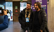 Marco Mazzoli and Paolo Noise participate in World Radio Day in Milan, Italy, on February...