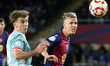 Dani Olmo and Pablo Barrios play during the match between FC Barcelona and Atletico Madrid...