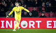 Go Ahead Eagles goalkeeper Jari de Busse participates in the match between PSV and Go Ahea...