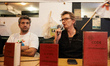 Gilles Garric, an opponent representing the town of Teulat, speaks during the press confer...