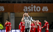Heracles Almelo midfielder Thomas Bruns is disappointed after the goal by AZ forward Mayck...