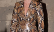 Chiara Ferragni attends the fashion show of Roberto Cavalli during Milan Fashion Week in M...