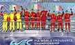 (From left to right) Second place AF Corse, Yifei Ye, Robert Kubica, and Philip Hanson, th...